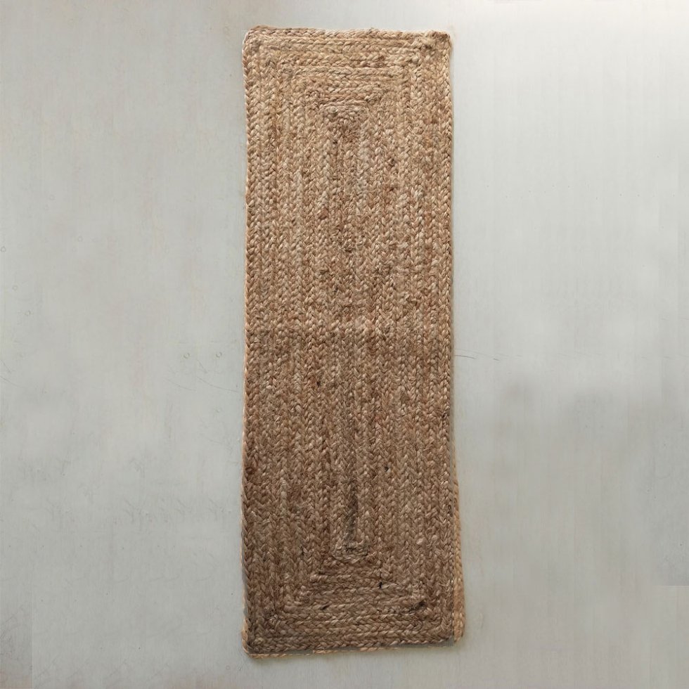 Handvävd bordstabletter i flätad jute - Bild 3