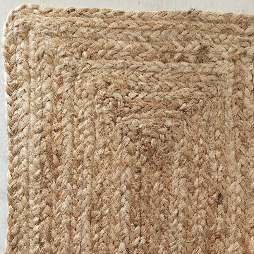 Handvävd bordstabletter i flätad jute - Bild 5