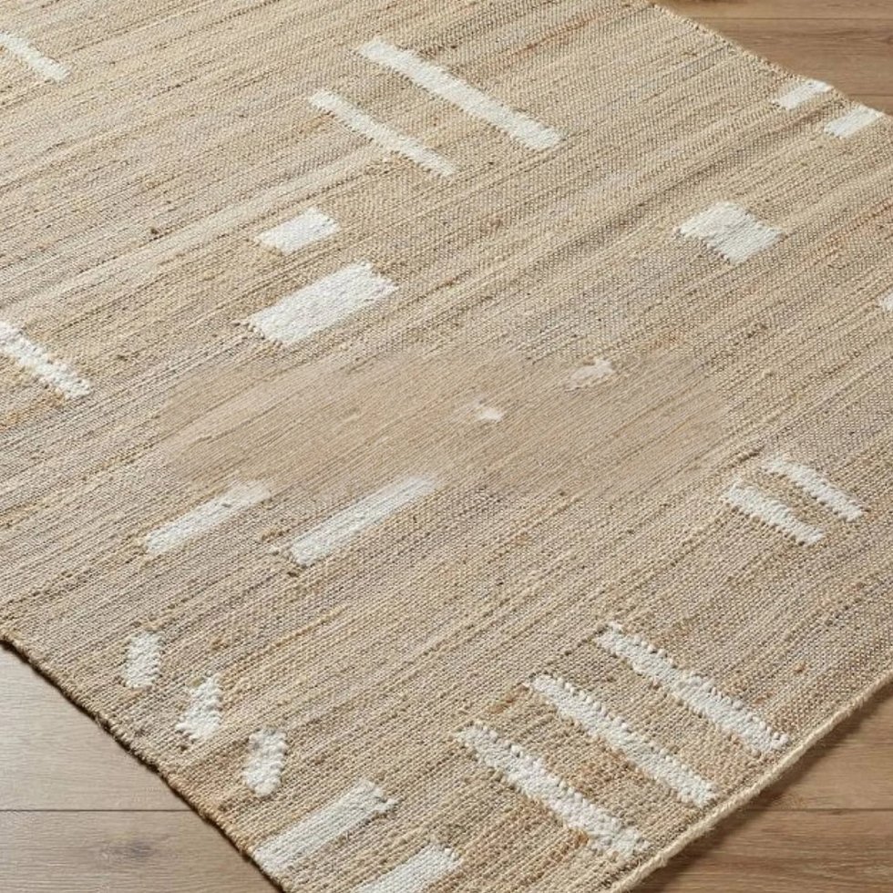 Vardagsrumsmatta i bomull och jute - Bild 2