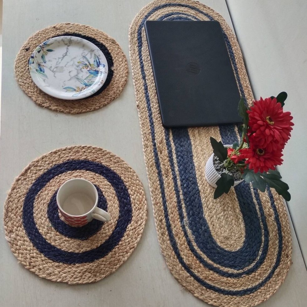 Runda och ovala juteunderlägg - Bild 2