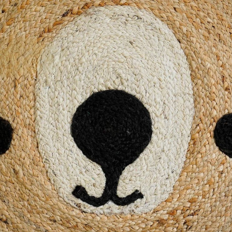 Rund jute matta barnrum - Bild 3